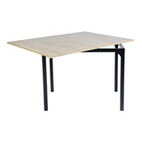Table de salle à manger extensible parfait pour petits espaces en métal bois 2 à 4 personnes - MARLOWE WOOD