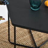 Bout de canapé en bois et métail noir design industriel - COLM BLACK
