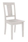 Lot de 2 chaises hévéa massif imitation chêne blanchi, fabrication française