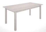 Table rectangulaire L.180 cm imitation chêne blanchi, fabrication française