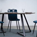 Table grande de salle à manger scandinave métal industriel 4 à 6 personnes - ROYAL