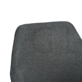 Fauteuil à bascule rembourré rocking chair dossier confortable avec accoudoirs en tissu gris - HIGUAIN OAK LEG