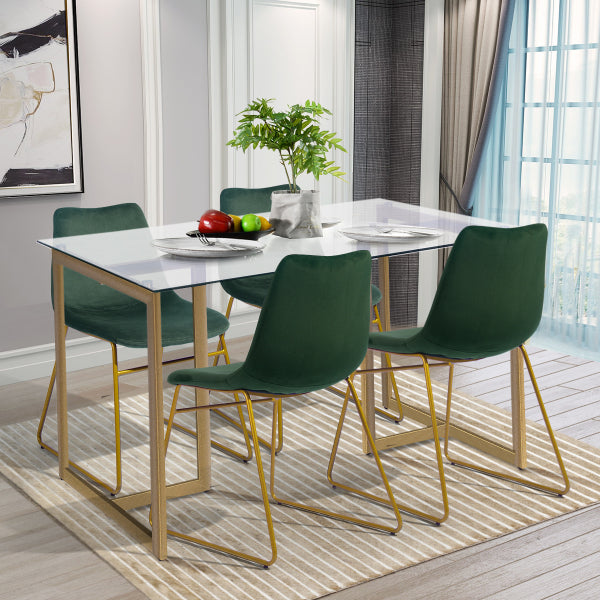 Lot de 2 chaises design de salle à manger confortables en velours -  BATASSEL VELVET