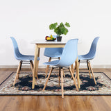 Set of 4 Scandinavian and industrial style dining chairs - MEWS