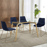 Lot de 2 chaises design de salle à manger confortables en velours -  BATASSEL VELVET