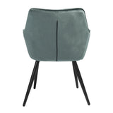 Set of 2 Scandinavian velvet chairs for dining room, office and living room - CHANDLER