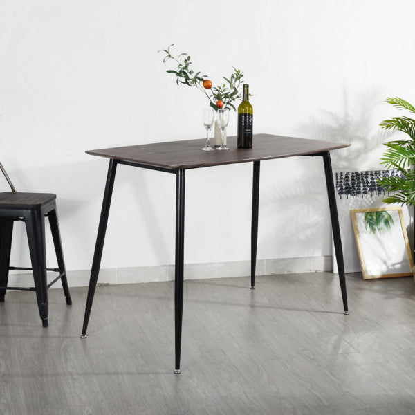 Industrial style dining room table in wood and metal - DIVERGE