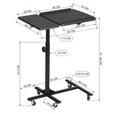 Swivel computer table/stand with wheels and adjustable height - AMALTHEA