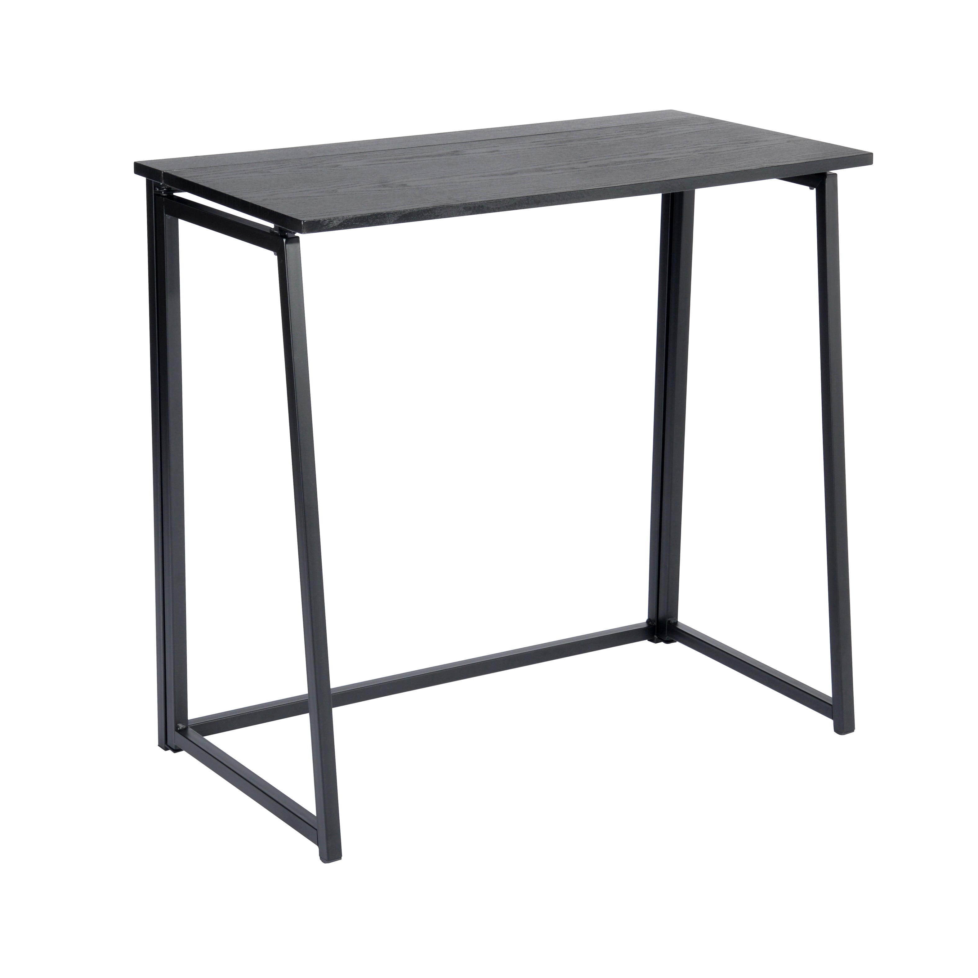 Folding desk in oak and metal perfect for small spaces and students - ASCOLI