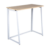 Folding desk in oak and metal perfect for small spaces and students - ASCOLI