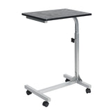 Swivel bed table/PC computer stand, table on wheels, adjustable height - BELLO BLACK