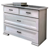 Chest of drawers with 4 drawers with a modern and sober design made in France - Camille