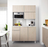 French-made contemporary kitchen buffet/cabinet with 6 doors, 1 drawer - Caisson CB120