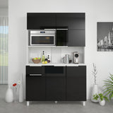 French-made contemporary kitchen buffet/cabinet with 6 doors, 1 drawer - Caisson CB120