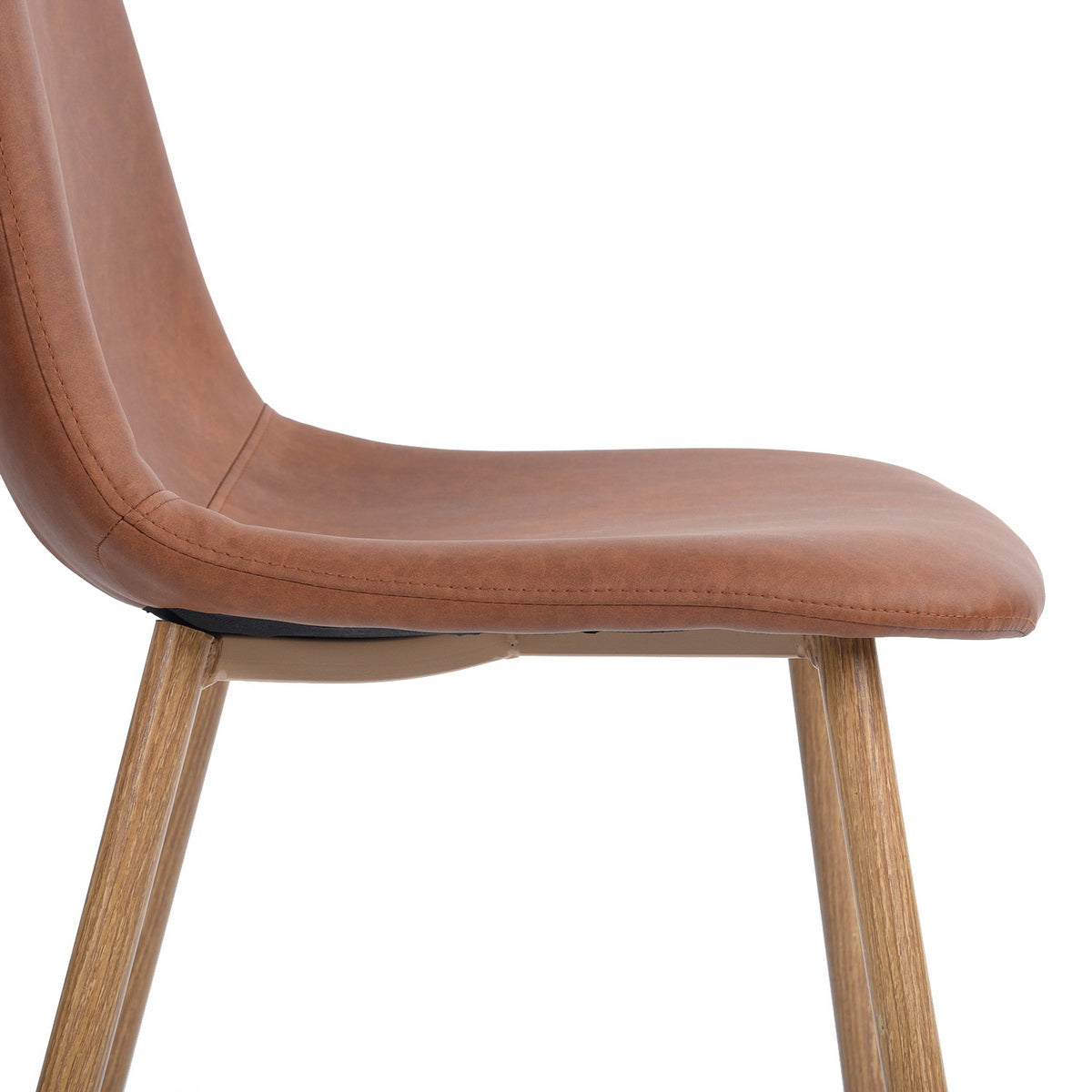 Set of 2 designer fabric dining chairs - CHARLTON
