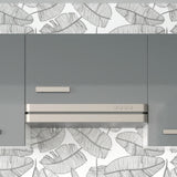 Ensemble de meubles de cuisine complète modulaire linéaire 6 pcs, fabrication française avec plan de travail inclus - Clovis 180