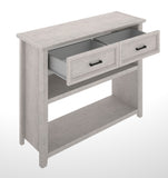 Imitation bleached oak console, French manufacture