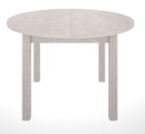 Round table imitation bleached oak, French manufacture