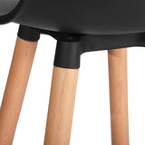 Set of 2 bar stools with footrest - DELIE