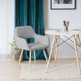 Scandinavian dining chair with armrests - CROMWELL