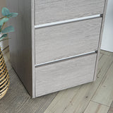 Storage cabinet with 5 drawers in ash oak made in France - SPLINE