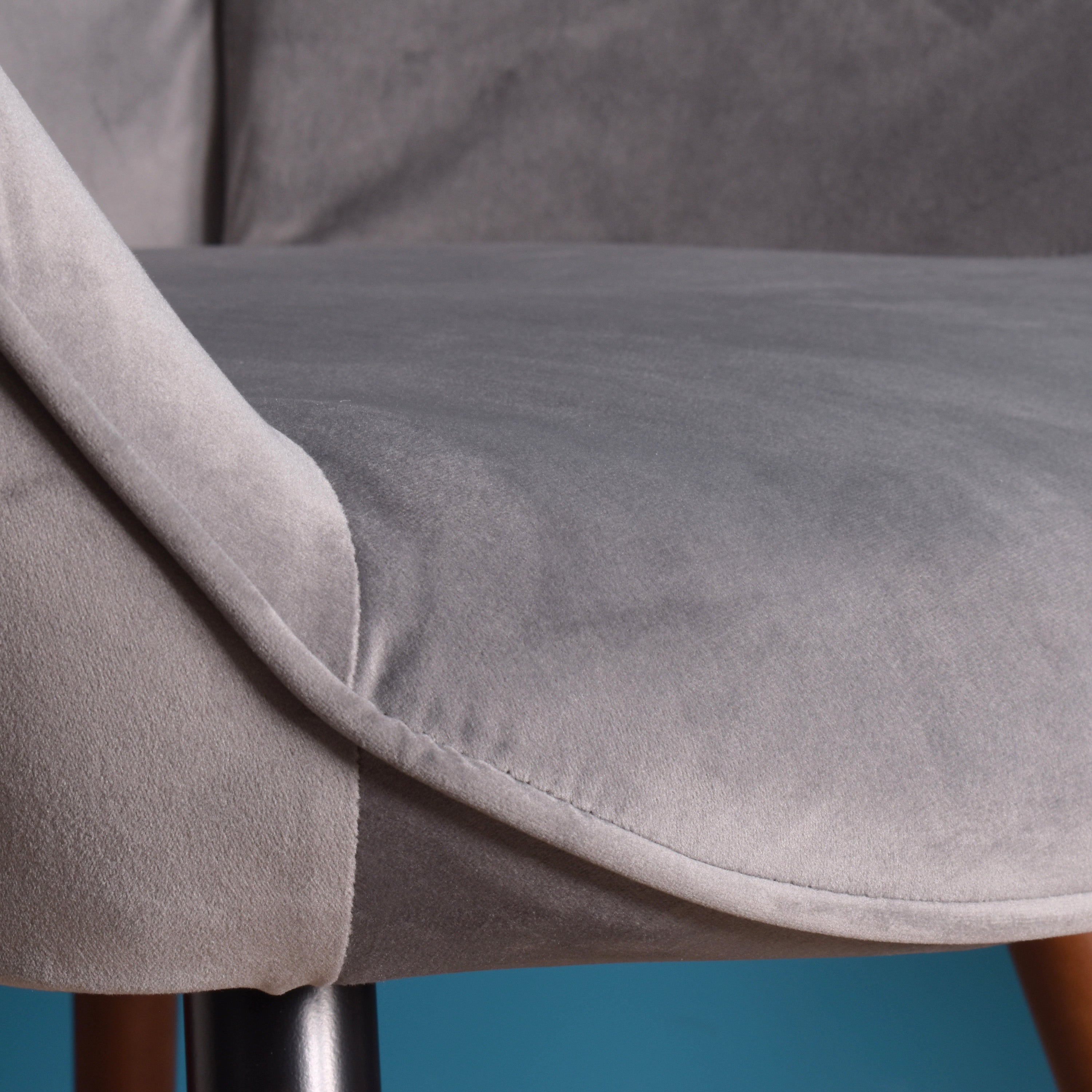 Scandinavian padded armchair comfortable backrest with armrests - KAS
