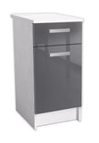 Kitchen base unit with 1 door, 1 drawer, French manufacture - Clovis EG4BT