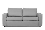 3 seater sofa upholstered in gray fabric, for living room, dining room, bedroom office - MARIO