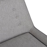 Contemporary padded armchair comfortable backrest with fabric armrests - TYROL