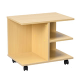 Coffee table/End table, TV cabinet, rolling coffee table with storage on wheels - WENDY BEECH